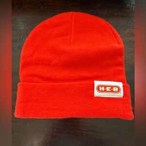 New HEB Red Beanie